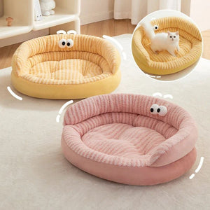 The Ultimate Comfort for Your Furry Friend: Modern Solid Color Soft Warm Pet Bed