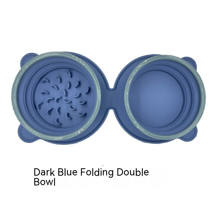 Portable Silicone Double Dog Food Bowls: The Perfect Companion for Your Pet