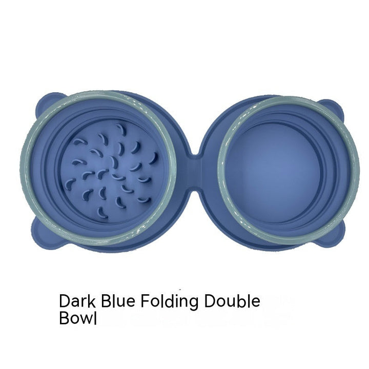 Portable Silicone Double Dog Food Bowls: The Perfect Companion for Your Pet