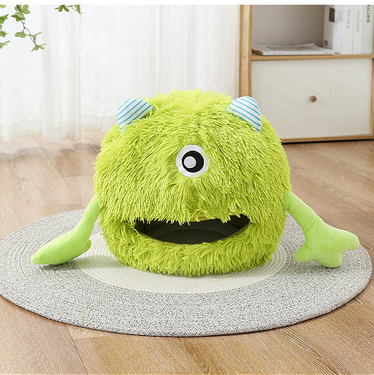 Discover the Comfort of Our Washable Fluffy Round Pet Bed