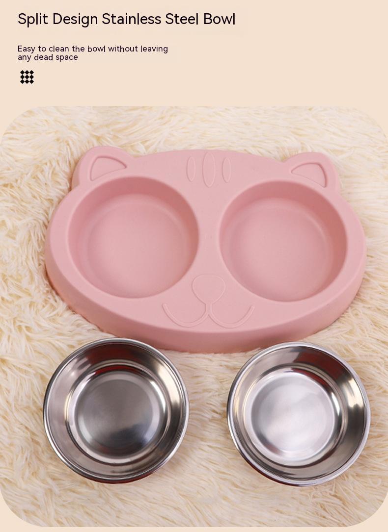 Pet Water Feeding Rice Basin