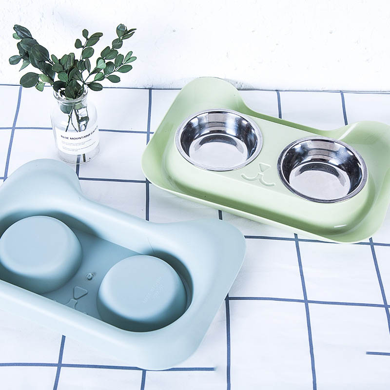 Pet Stainless Steel Water And Feeding Cat Bowl