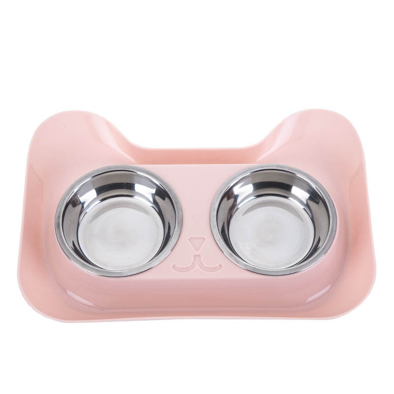 Pet Stainless Steel Water And Feeding Cat Bowl