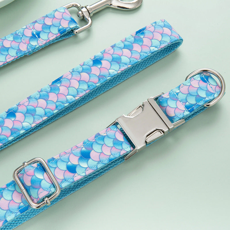 Mermaid Pet Collar Dog Leash