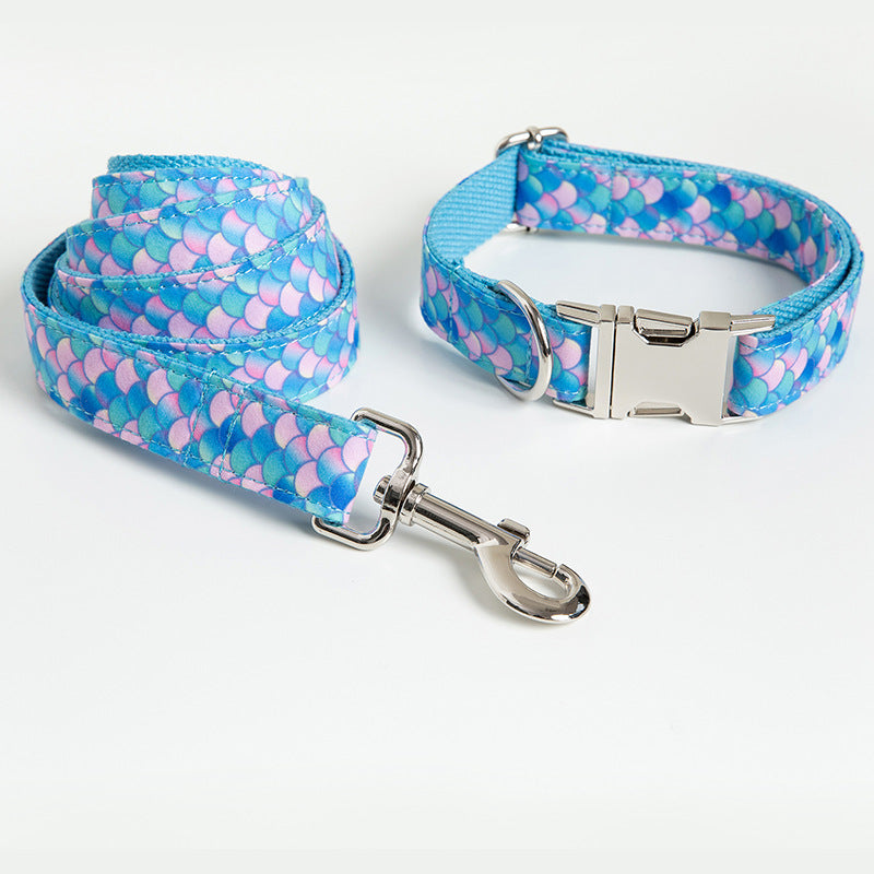 Mermaid Pet Collar Dog Leash