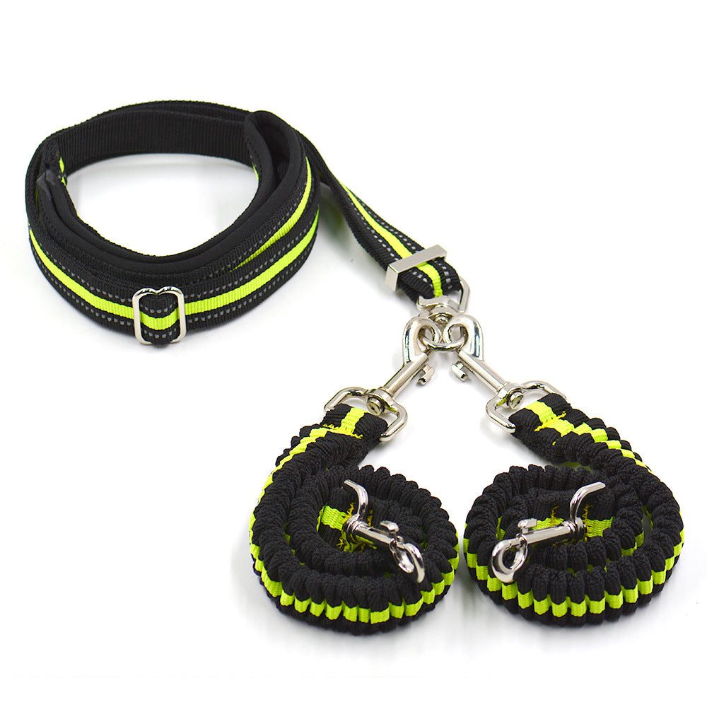 Pet Adjustable Double-headed Nylon Leash