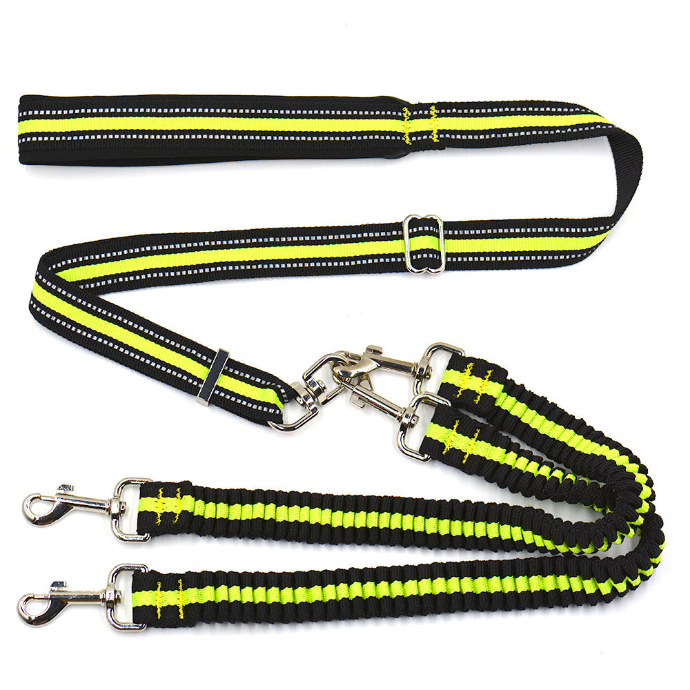 Pet Adjustable Double-headed Nylon Leash