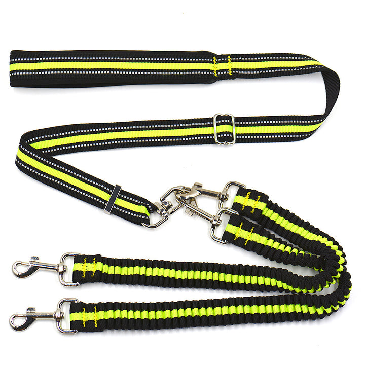 Pet Adjustable Double-headed Nylon Leash