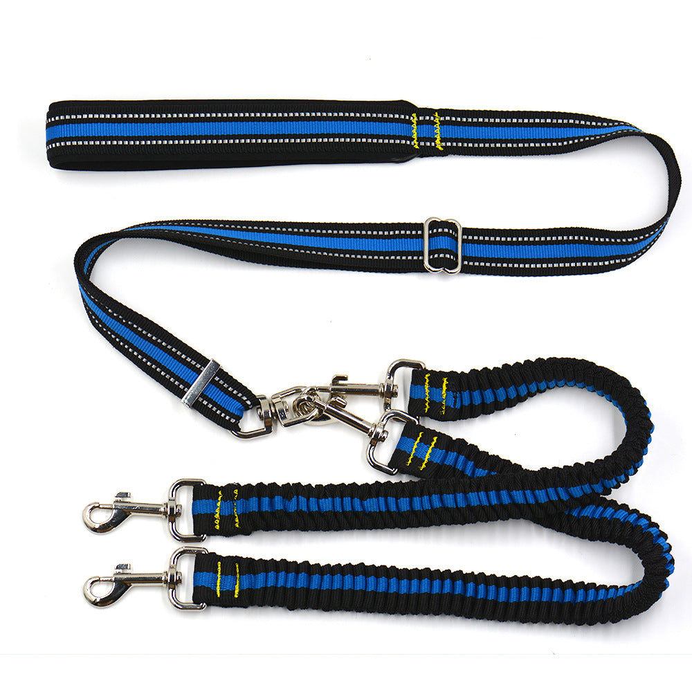 Pet Adjustable Double-headed Nylon Leash