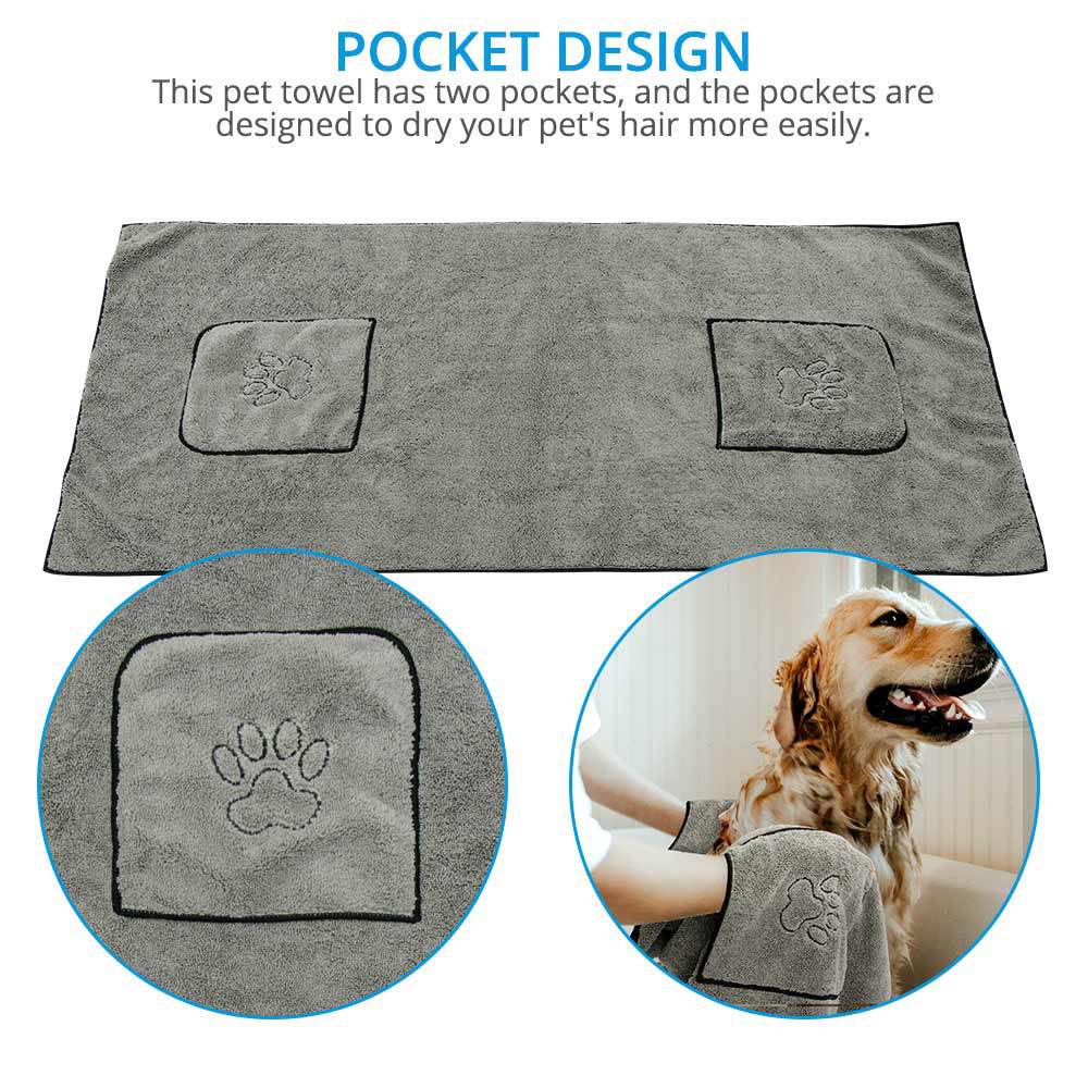 Super Absorbent Large Dog Bath Towel