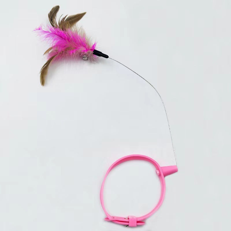 Attached Silicone Cat Collar Toy