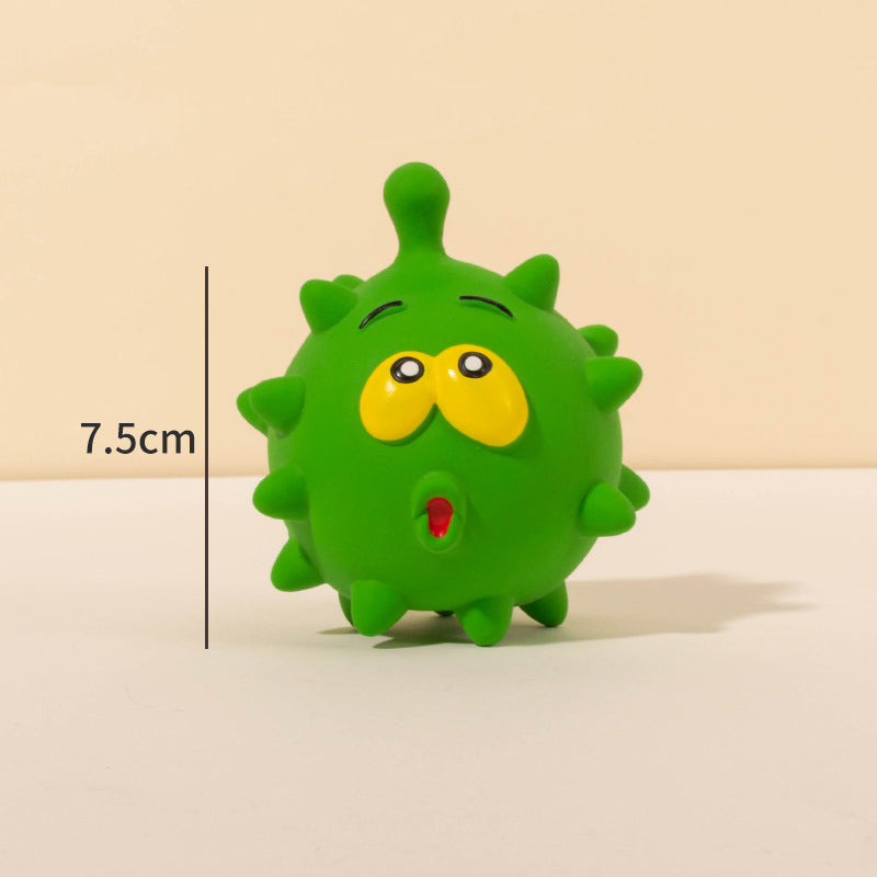 Squeaky Ball Dog Natural Latex Rubber Toy