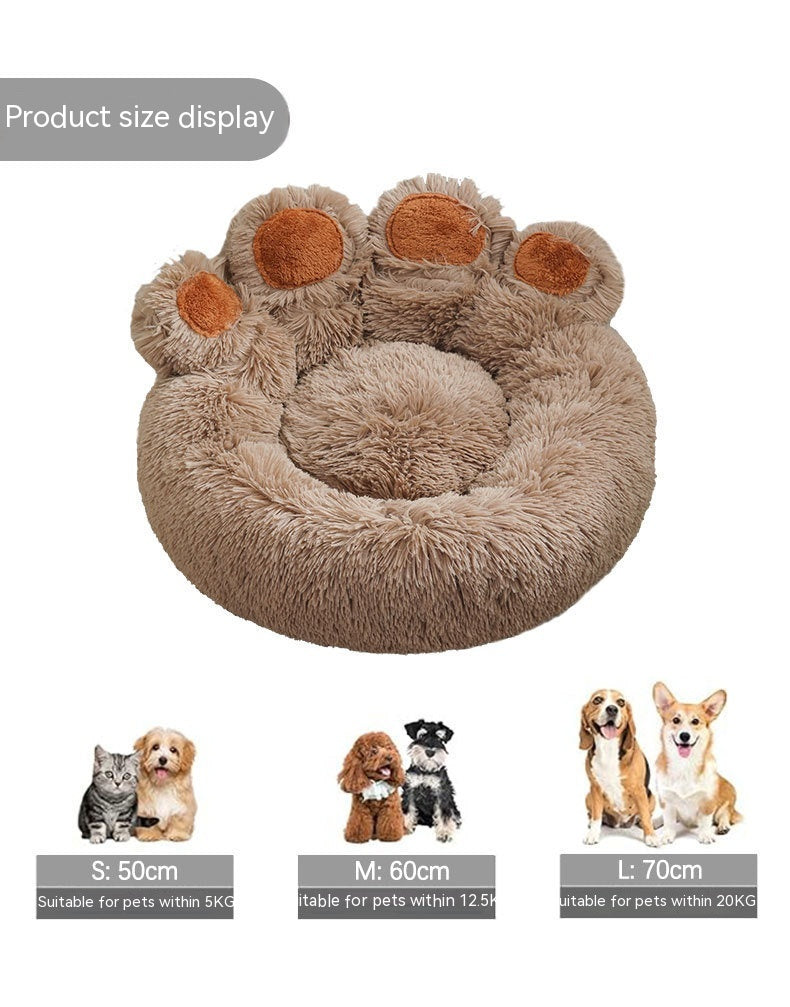Pet Winter Warm Hand-shaped Bed