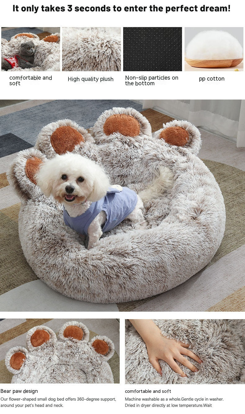 Pet Winter Warm Hand-shaped Bed