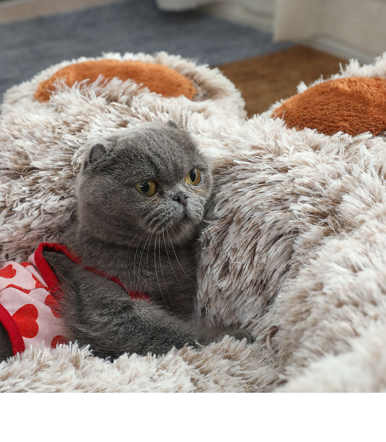 Pet Winter Warm Hand-shaped Bed