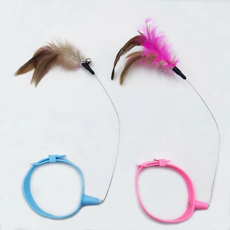 Attached Silicone Cat Collar Toy