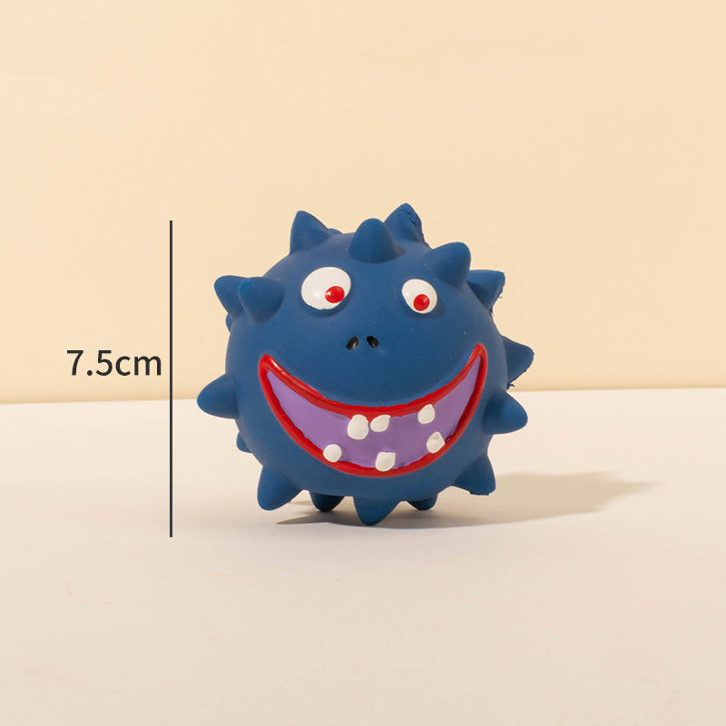 Squeaky Ball Dog Natural Latex Rubber Toy