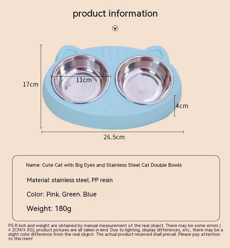 Pet Water Feeding Rice Basin