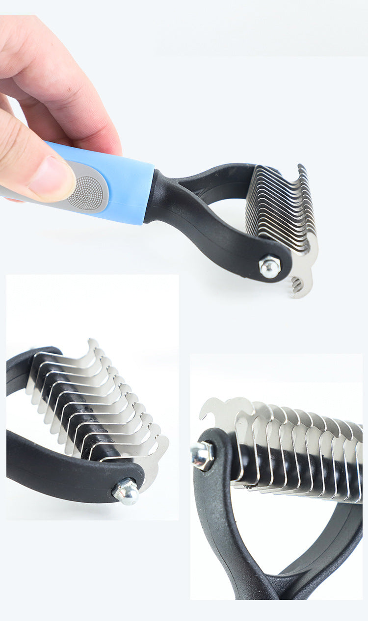 Stainless Double-sided Pet Brush