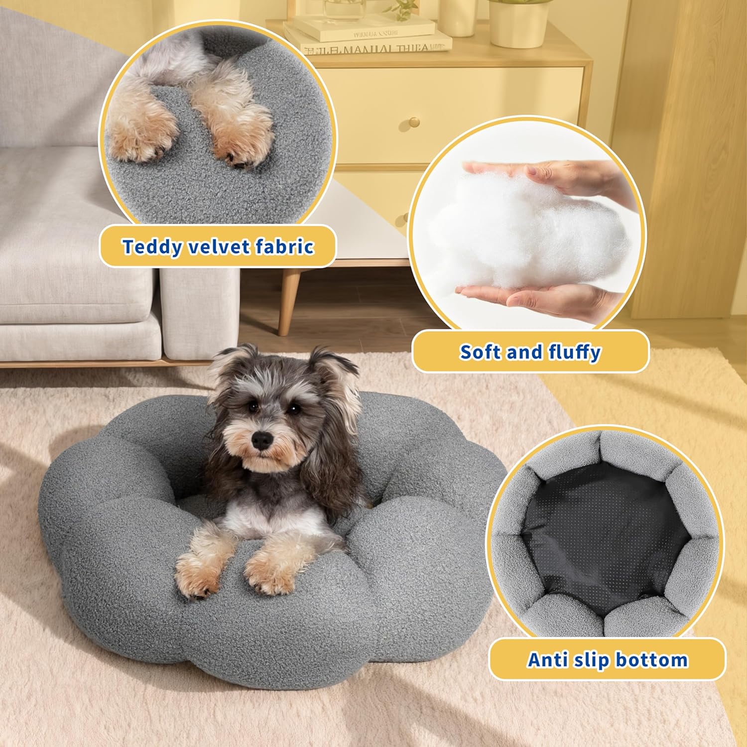 Calming Washable Pet Round Bed