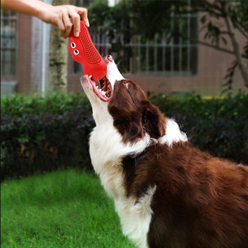Vocal Rugby Pet Natural Rubber Teething Toys