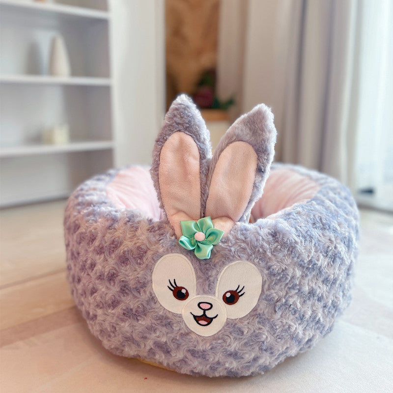 Universal Winter Plush Pet Round Bed