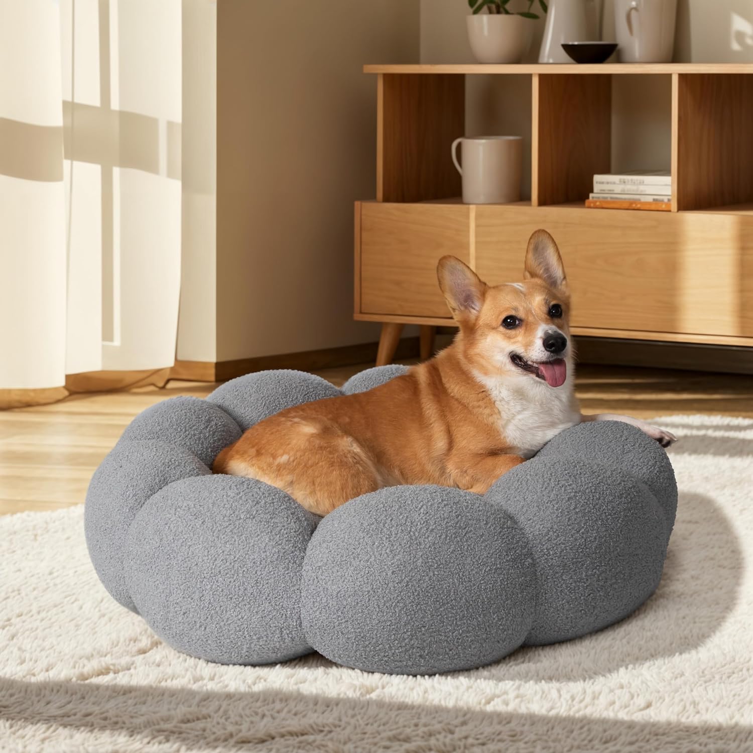 Calming Washable Pet Round Bed
