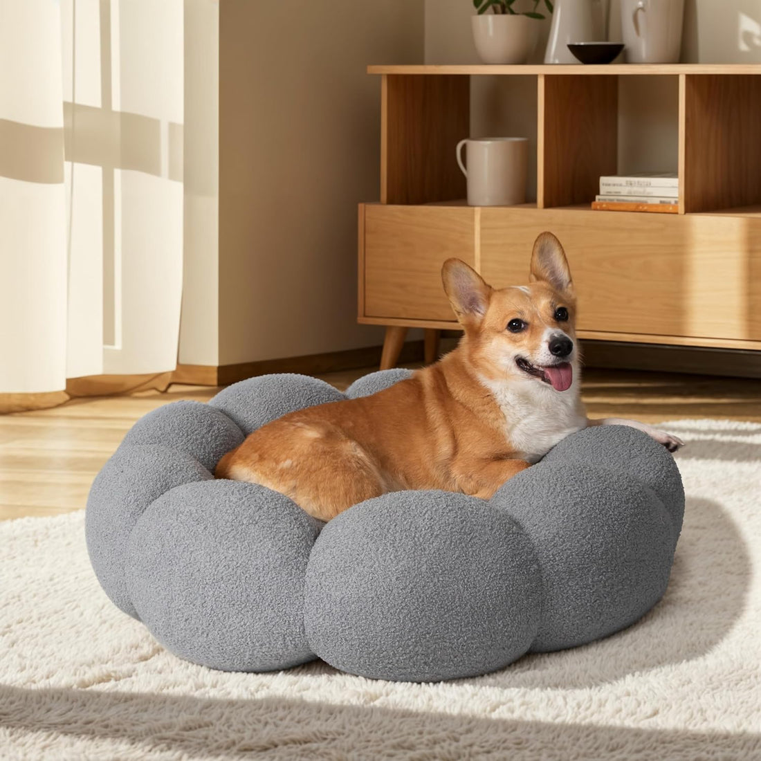 Calming Washable Pet Round Bed