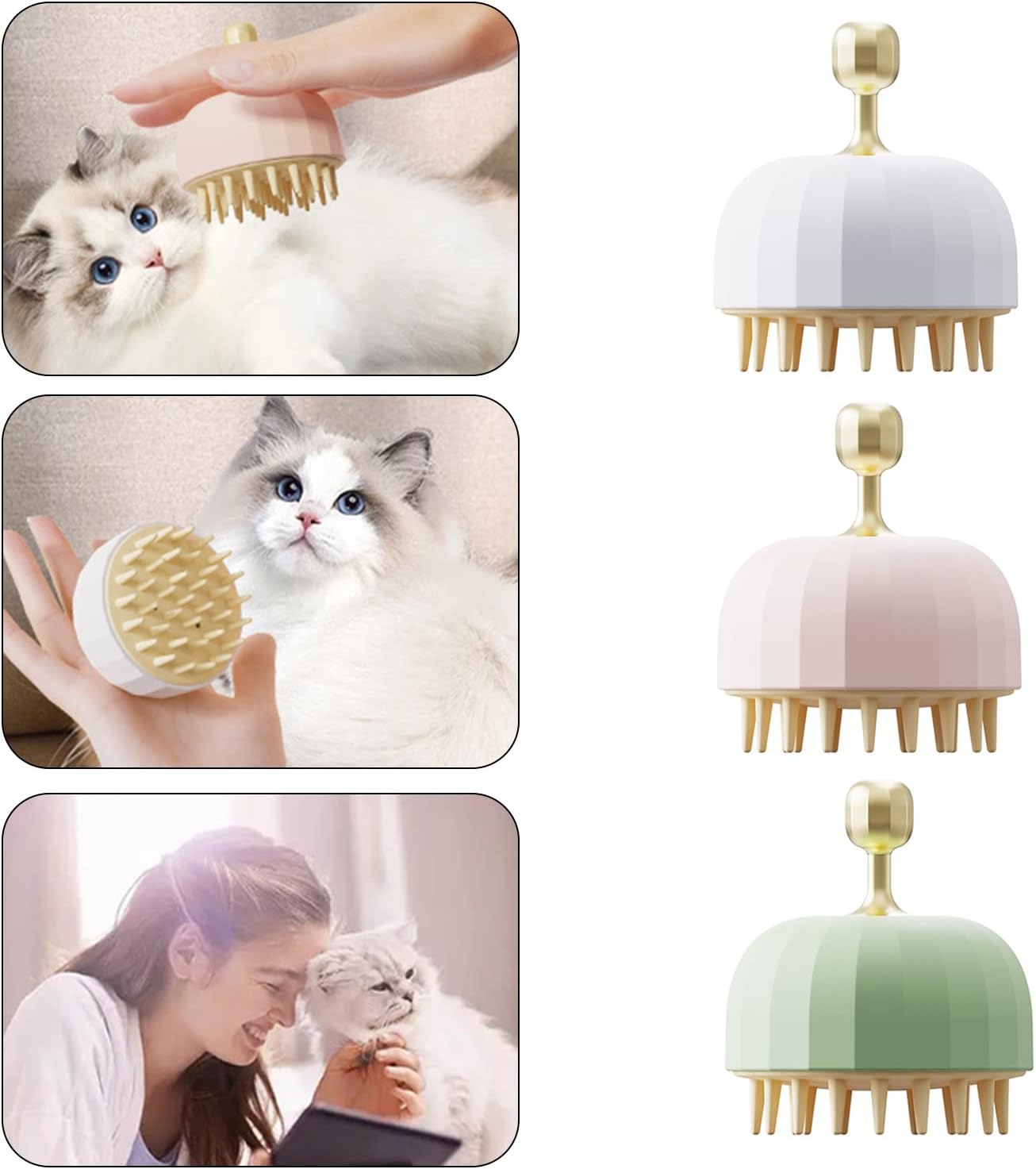 Pet Shampoo Bath Brush