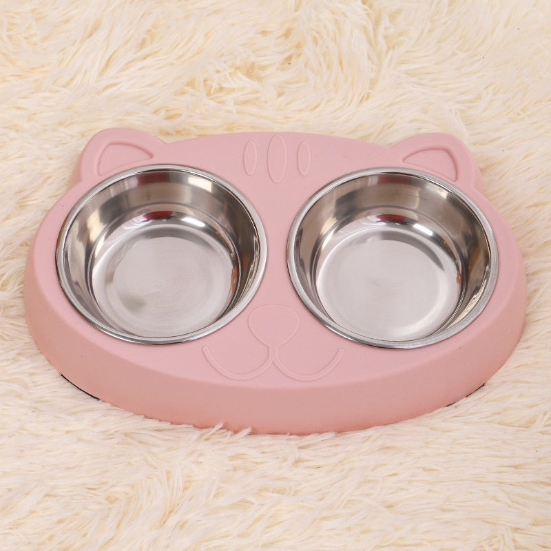 Pet Water Feeding Rice Basin