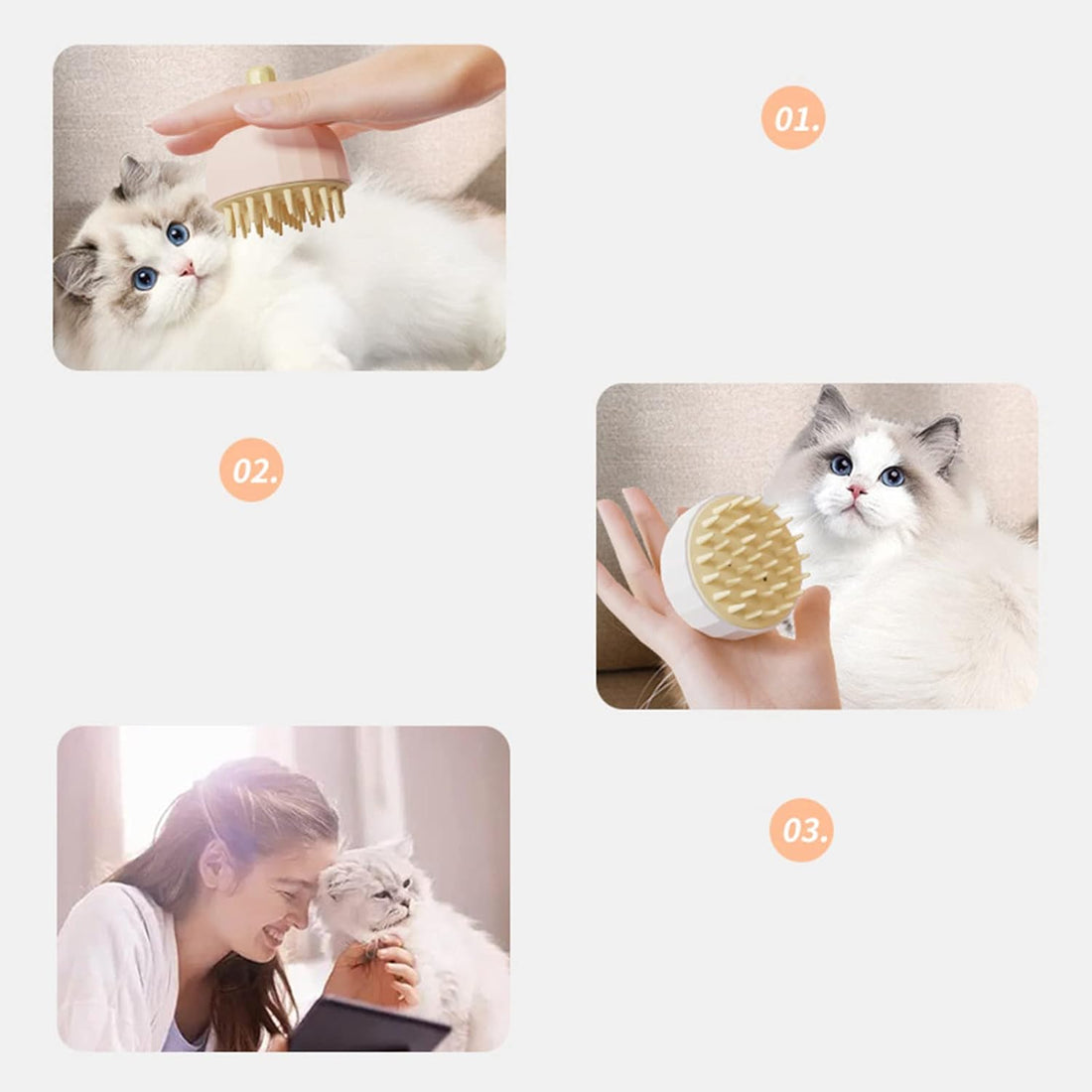 Pet Shampoo Bath Brush