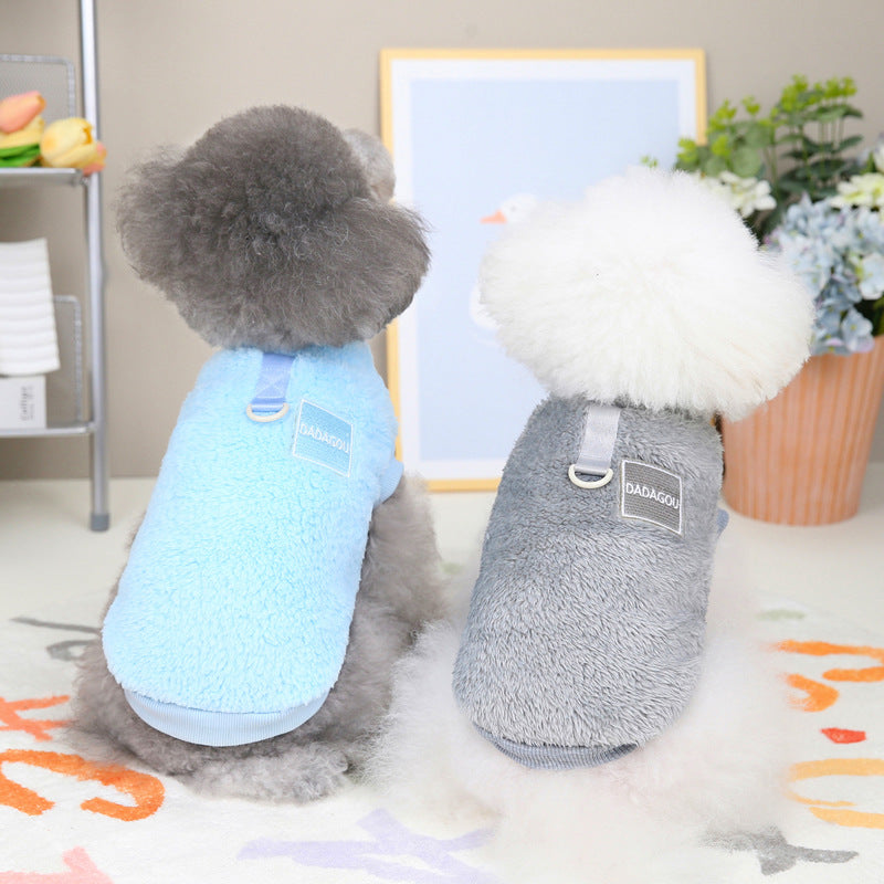 Pet Dog Cat Legs Fluffy Jacket