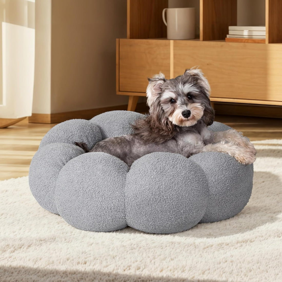 Calming Washable Pet Round Bed