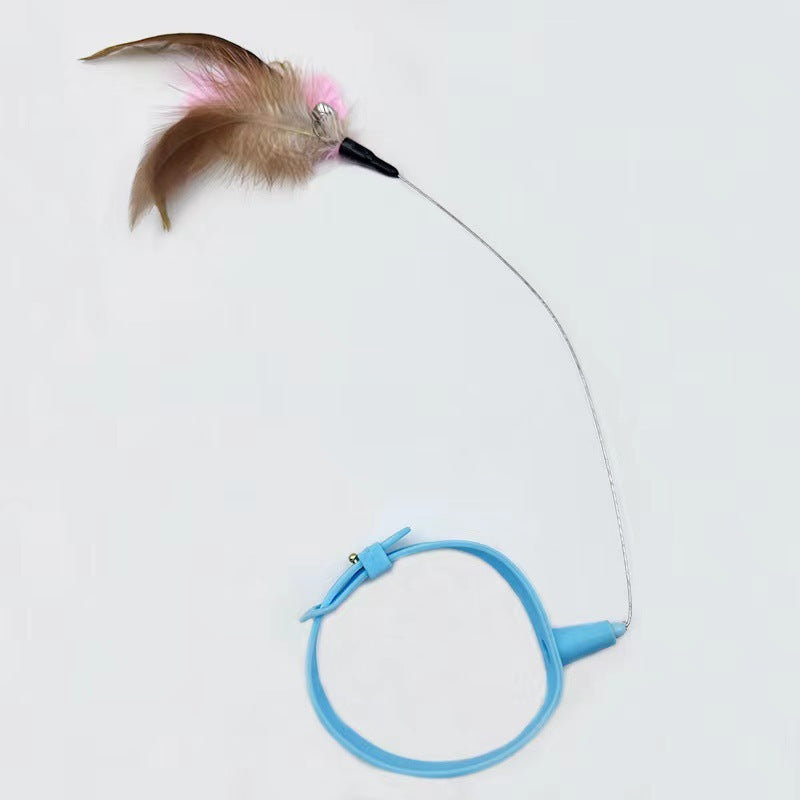 Attached Silicone Cat Collar Toy