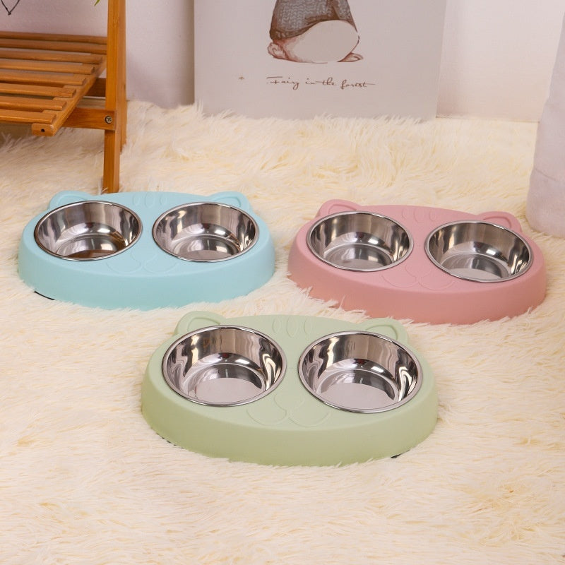 Pet Water Feeding Rice Basin