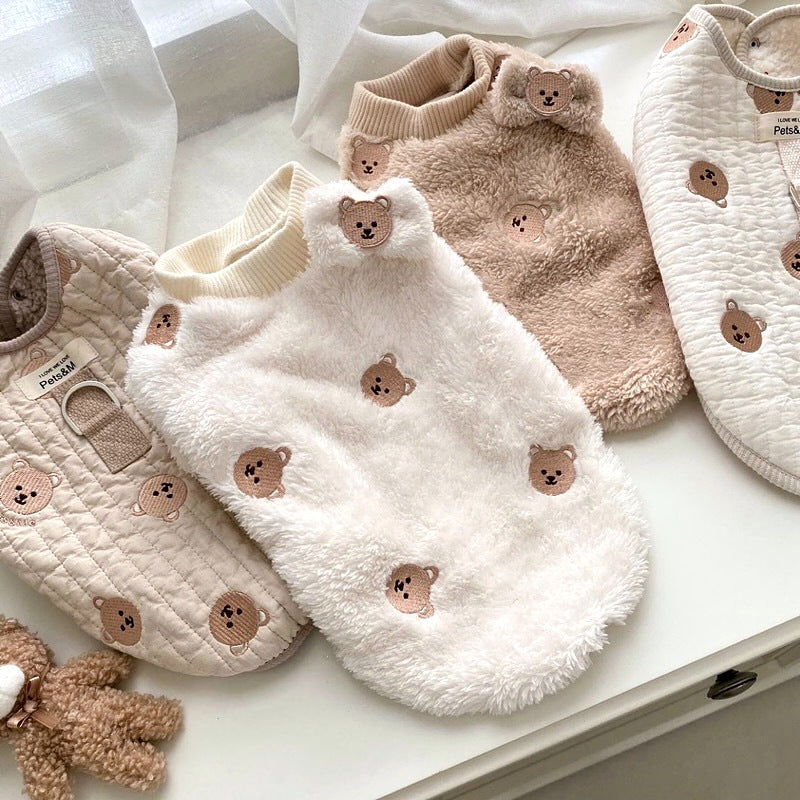 Bixin Pet Embroidery Fluffy Jacket