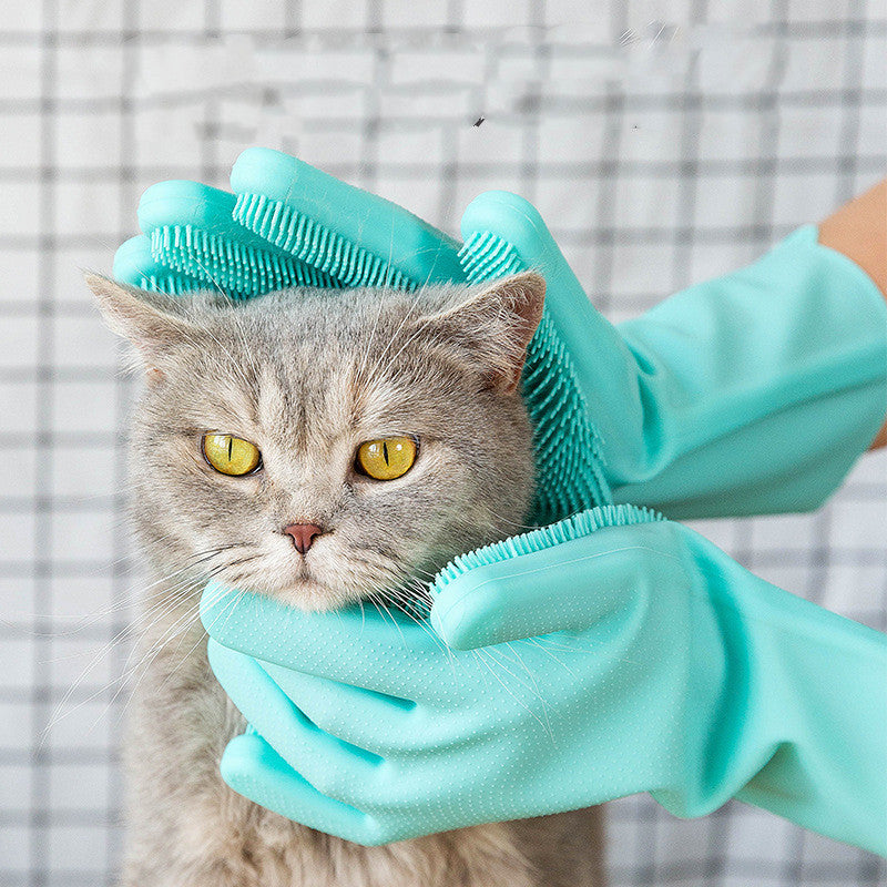 Silicone Dog Grooming Hair Glove Comb