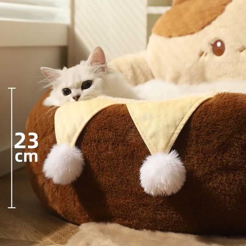 Winter Warm Deep Sleep Soft Cushion Pet Bed