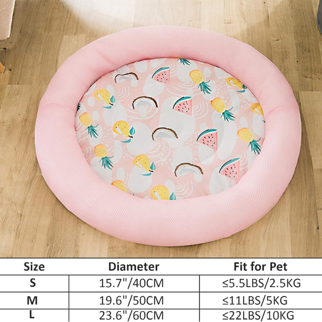Pet Round Breathable Non-Slip Bed