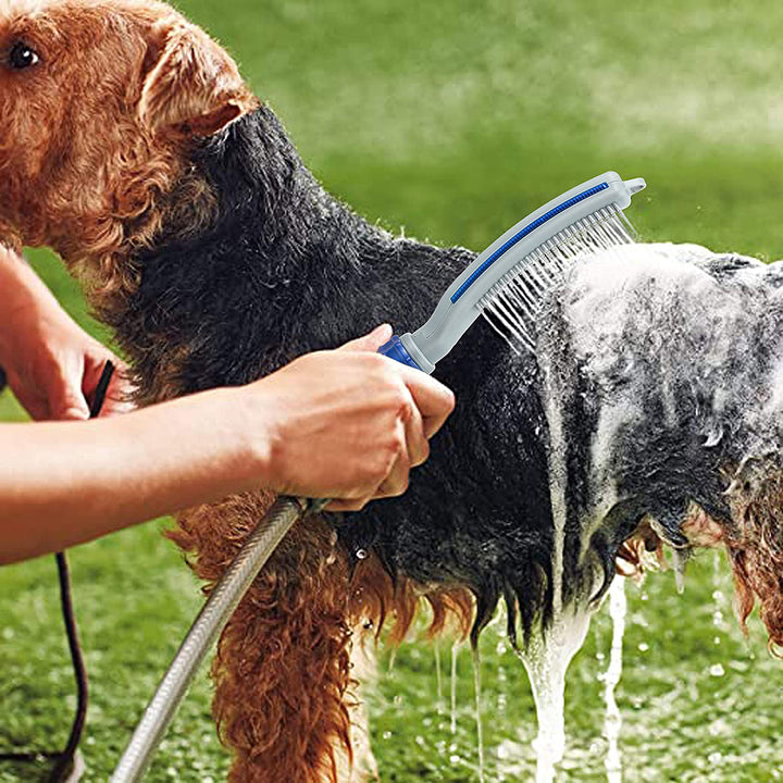 Pet Bath Shower Brush With Water Hose