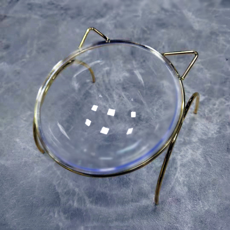 Glass Dish Feeder Pet Food Bowls