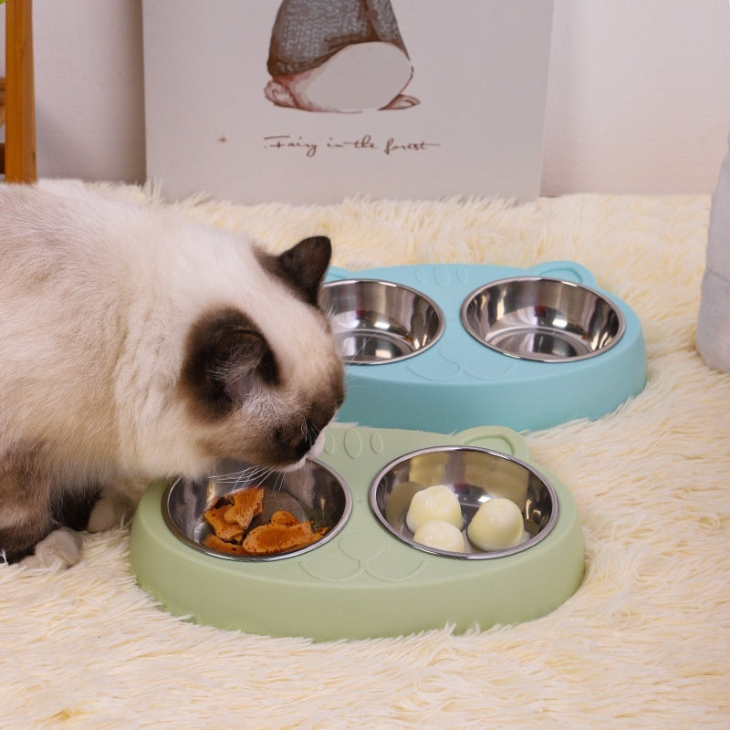 Pet Water Feeding Rice Basin