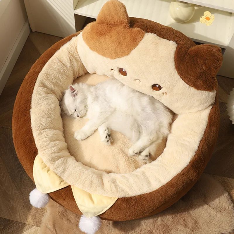 Winter Warm Deep Sleep Soft Cushion Pet Bed