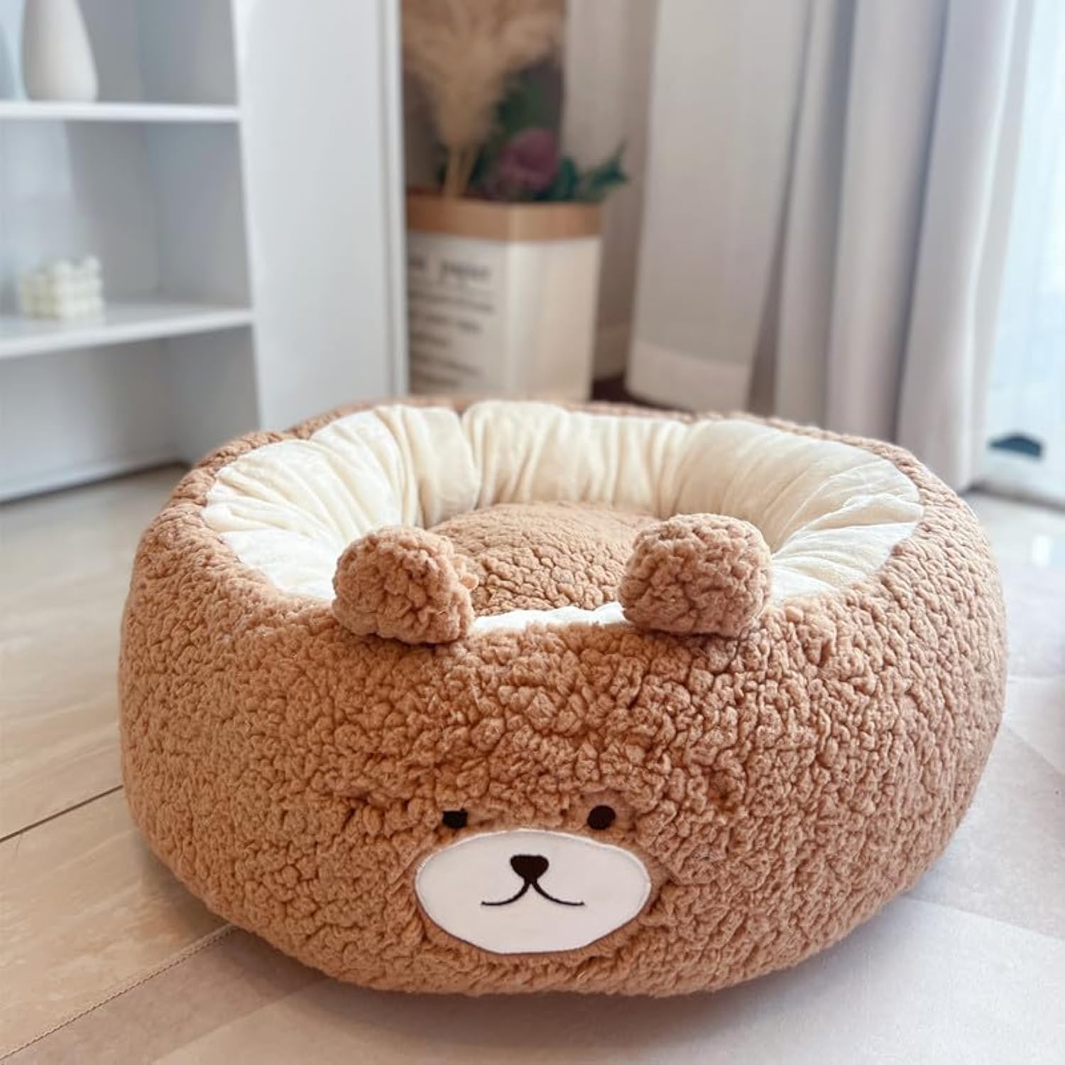 Universal Winter Plush Pet Round Bed