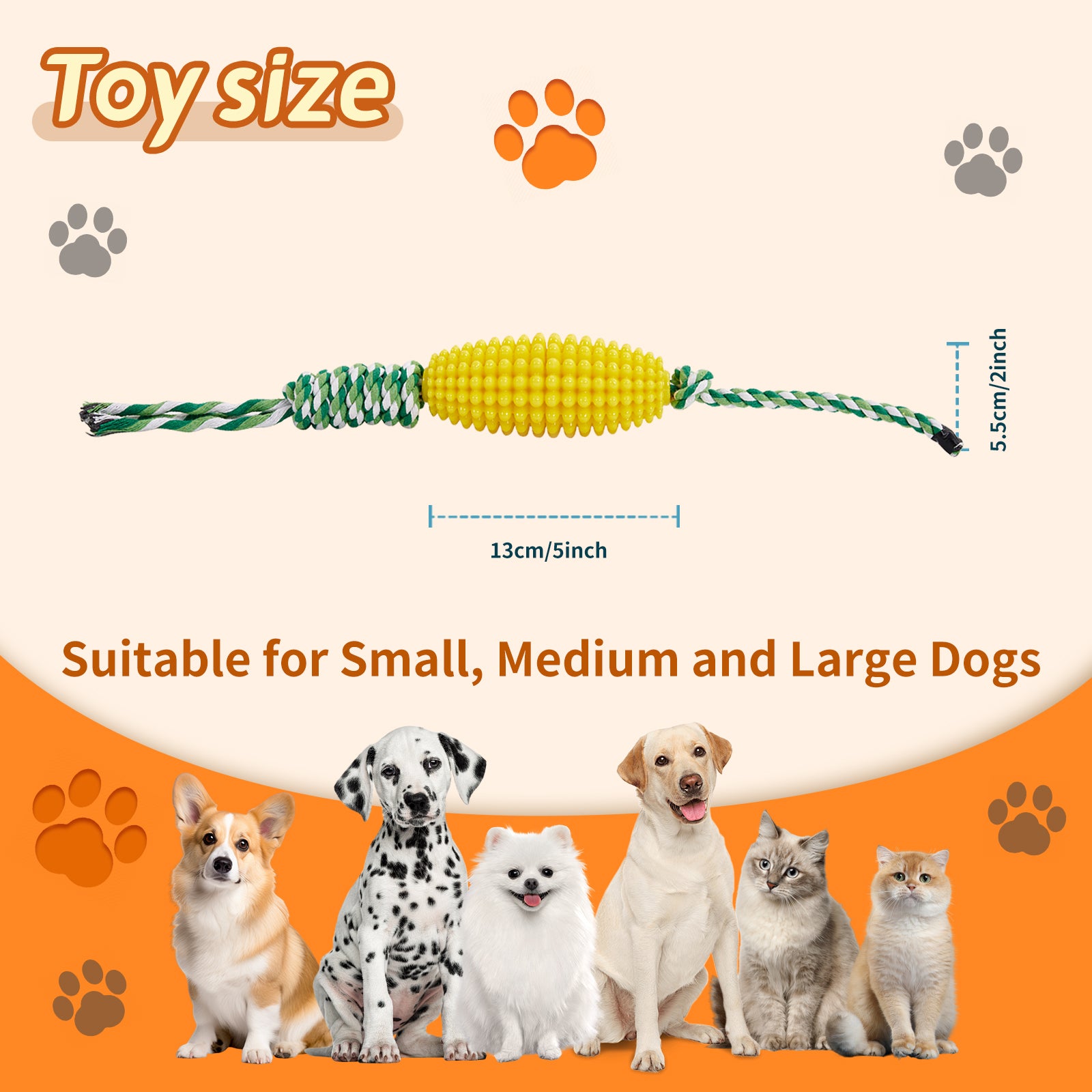 Dog Interactive Corn Toys For Aggressive Chewers